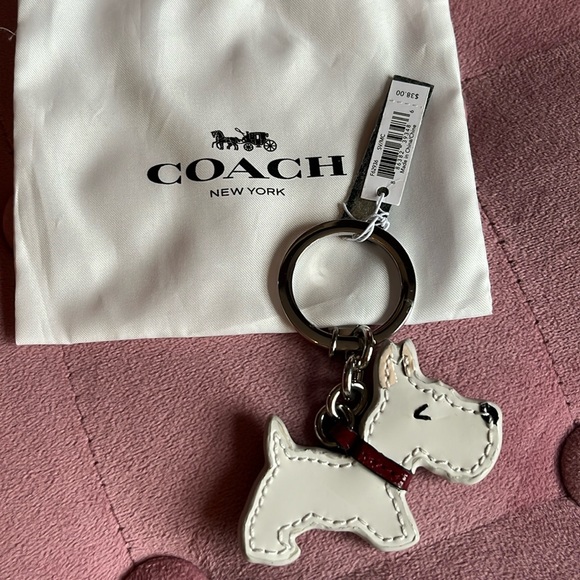 Coach Accessories - 🎁gift-able🎁 Coach Scottie dog keychain/bag charm